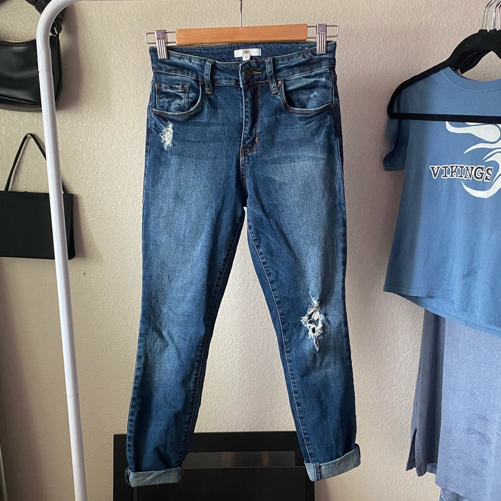 BP. dark wash ripped jeans